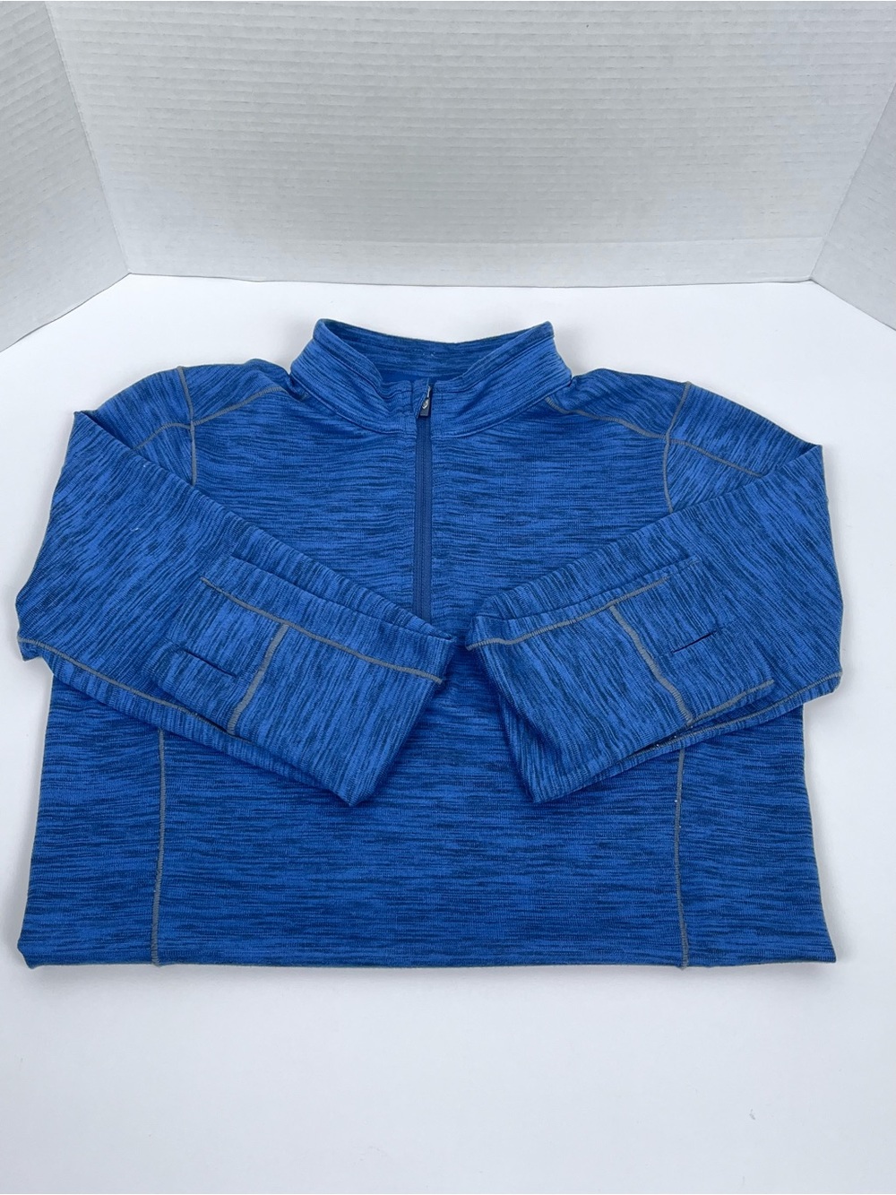 Kuhl Youth Boys Heathered Blue Alloy 1/4 Zip Lightweight Sweater Size M; Active - Picture 6 of 16